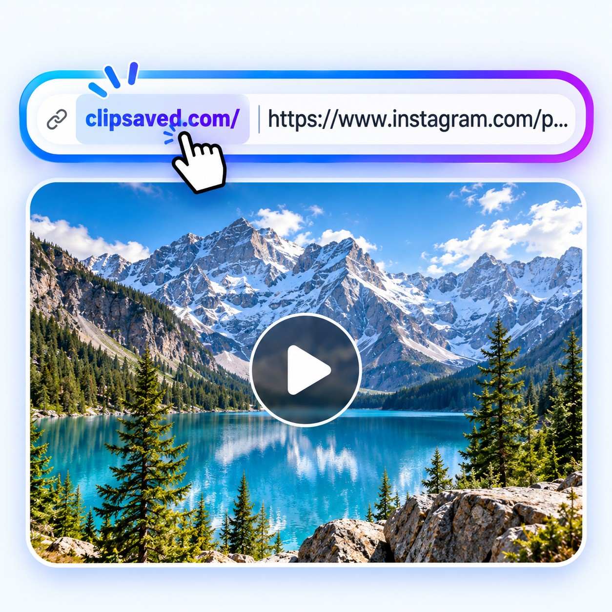ClipSaved Instagram downloader preview