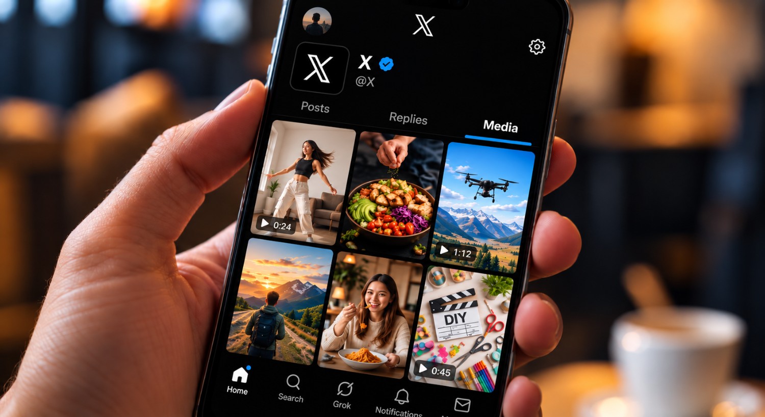 X media preview card